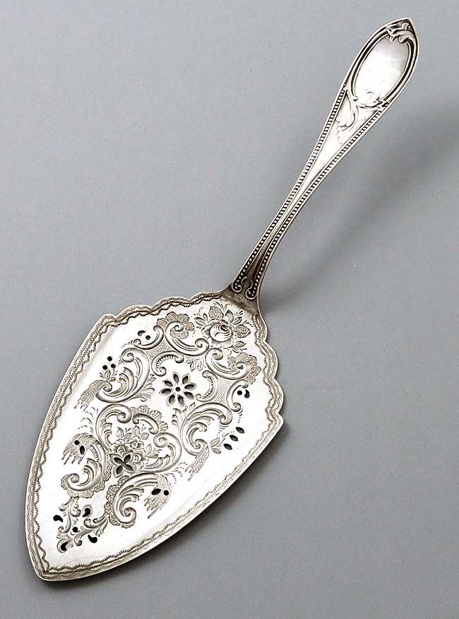 N Harding & Company sterling pierced engraved pie server