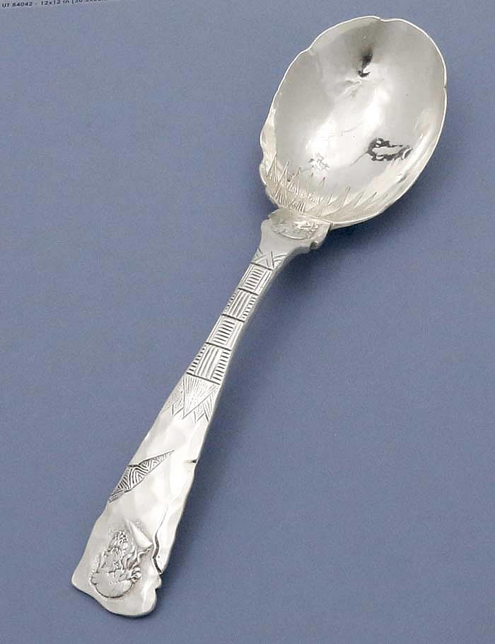 Shiebler Etruscan sterling hand hammered spoon