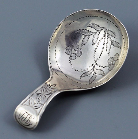 english silver tea caddy spoon