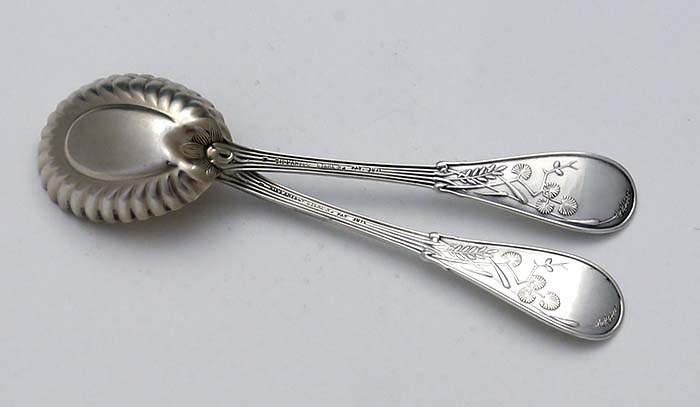 Tiffany Japanese sterling silver  ruffled spoon