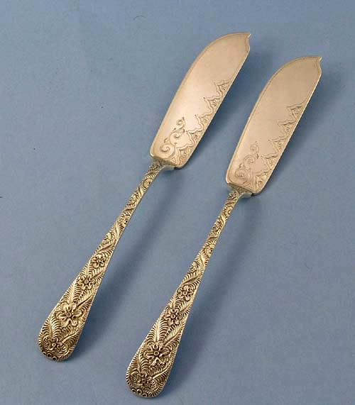 Tiffany Custom Engraved sterling master butter knives