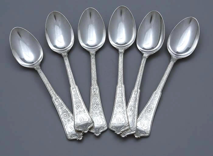 Tiffany Persian sterling oval soup spoons or dessert spoons