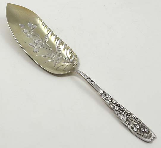 Whiting Berry antique sterling jelly knife with engraved blade