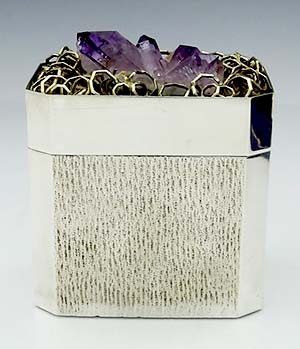 Deakin & Francis sterling box with amethyst
