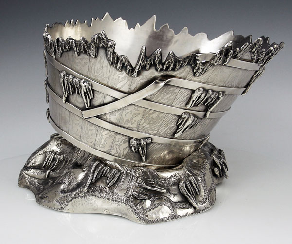 Gorham museum quality antique sterling silver ice bowl