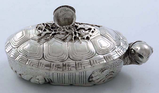 Rare Gorham antique sterling terrapin tureens turtles antique sterlinjg silver by Gorham 