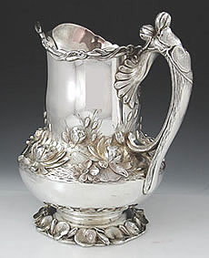 Matthews and Prior antique sterling water pitcher