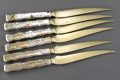 Tiffany mixed metals and sterling knives
