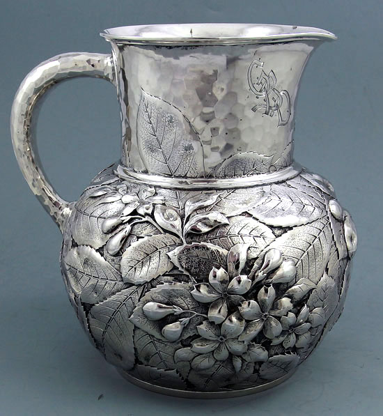 Whiting antique sterling silver pitcher circa 1880
