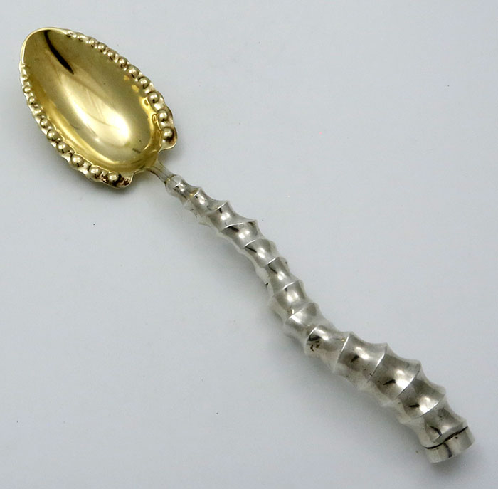 Unusual Dominick and Haff salad serving spoon sterling silver antique