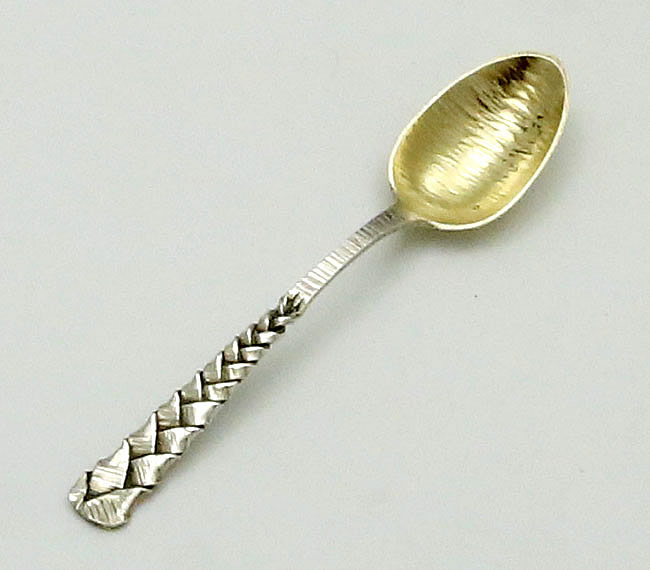 Durgin braided antique sterling coffee spoon