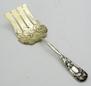 Durgin New Art asparagus fork sterling silver