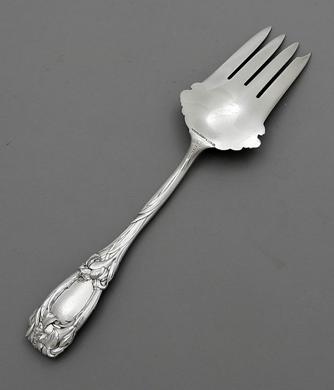 Durgin New Art antique sterling serving fork 