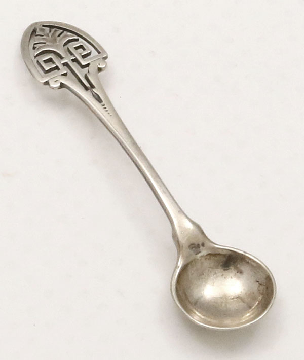 English silver salt spoon sheffield 1879