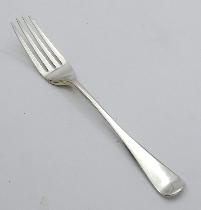 English silver antique table fork