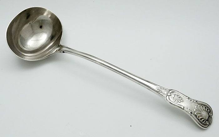 English silver Charles Boyton soup ladle London 1897