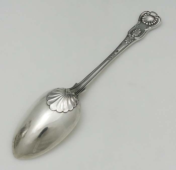 reverse of English King's pattern stuffing spoon George Adams London 1859