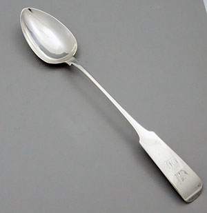 Irish antique silver stuffing spoon John Power Dublin 1806
