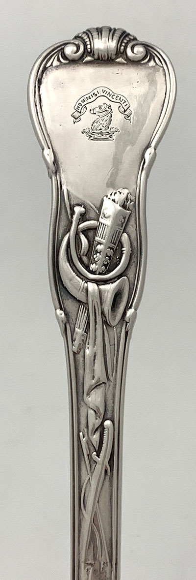 English silver Paul Storr ladle 13 inch