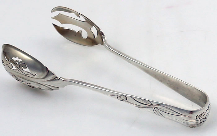 Dominick & Haff pond sterling ice tongs