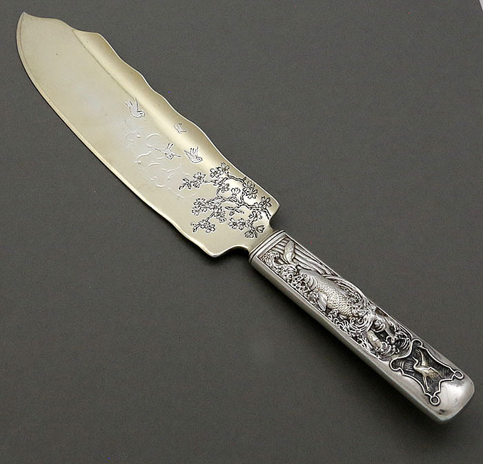 Gorham antique sterling ice cream knife Hizen pattern
