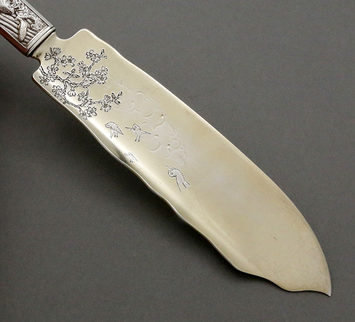 blade of Gorham antique sterling ice cream knife