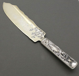 Gorham antique sterling silver ice cream knife