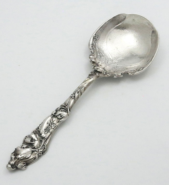 Gorham H158 sterling Art Nouveau serving spoon