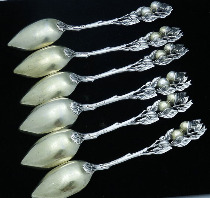 Gorham  H38 sterling silver orange spoons