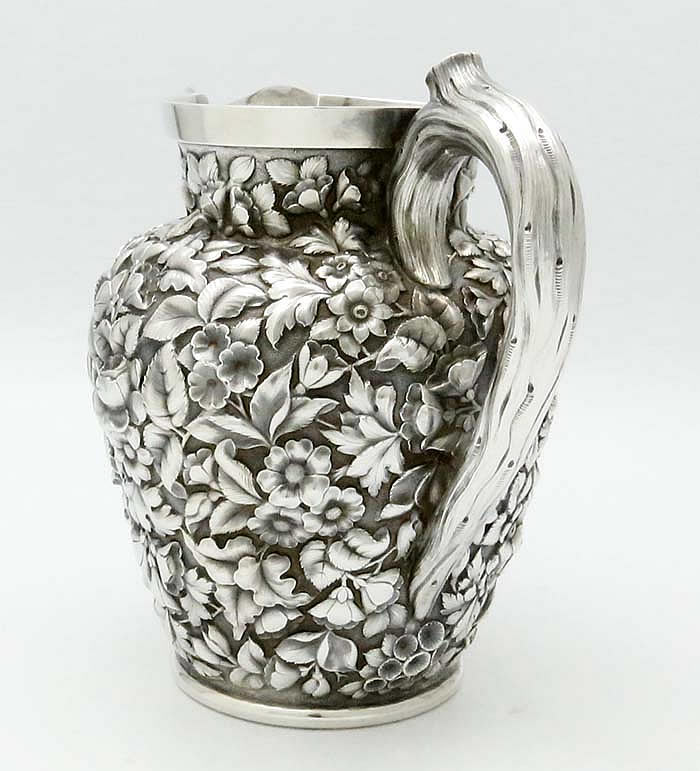 Krider antique sterling silver pitcher