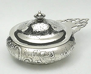 Ball Black New York antique silver covered porringer