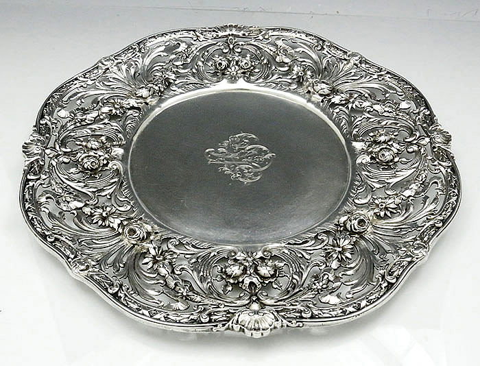 antique sterling silver plate