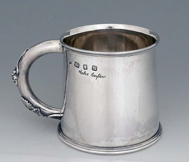 Charles Boyton hammered sterling cup