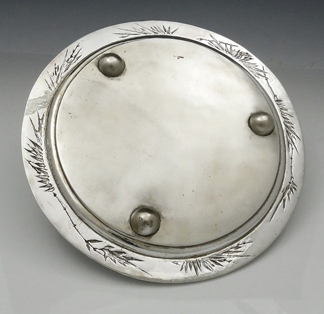 Zeesung vintage silver tray