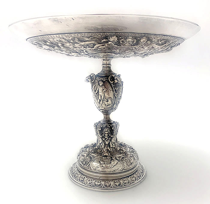 Electroform compote neo classical ornate