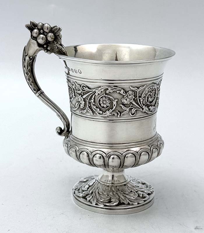 Joseph Angell antique silver mug London 1821