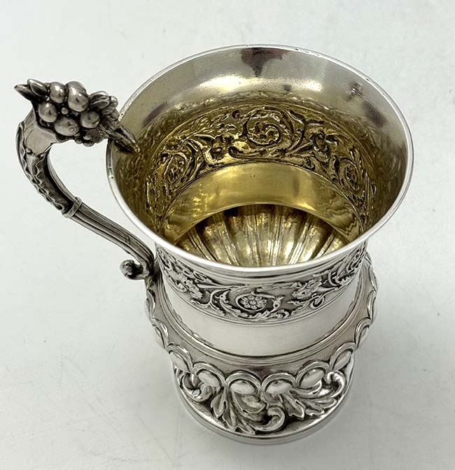 English antique silver mug London 1821 Joseph Angell
