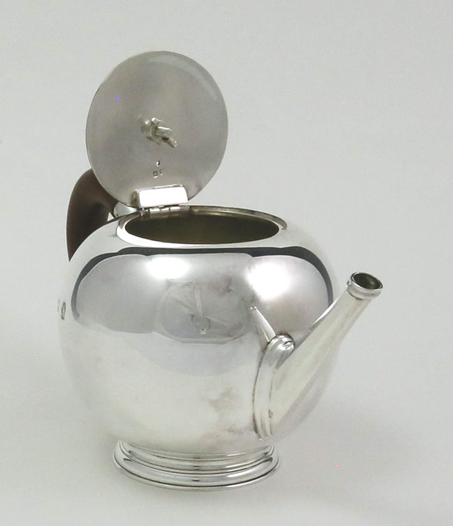 sterling silver English teapot