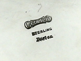 mark of gebelein on sterling silver fruit bowl dated 1931