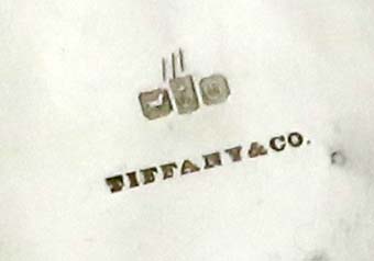 mark of Gorham and retailer mark of Tiffany & Co