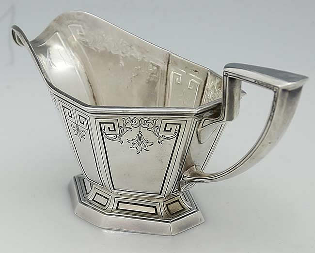 another view of Gorham antique sterling engraved sauce gravy ladle