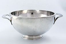 Kalo arts and crafts sterling ice bowl with pierced liner