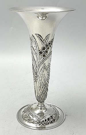 S Kirk and Son Inc Kirk sterling silver vase lily of the valley