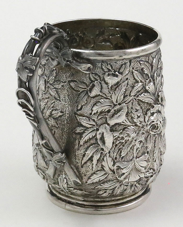 antique silver Kirk repousse cup