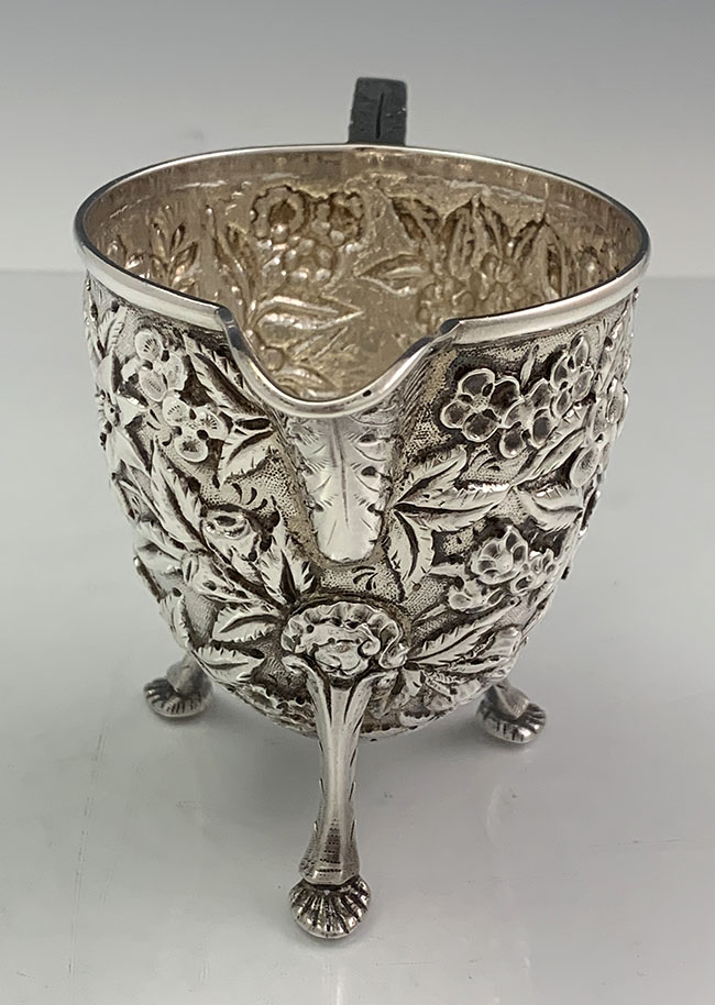 Kirk antique silver cream jug
