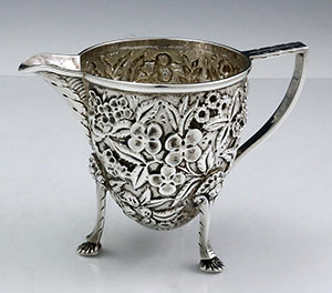 S Kirk and Son 11 ounce repousse cream pitcher