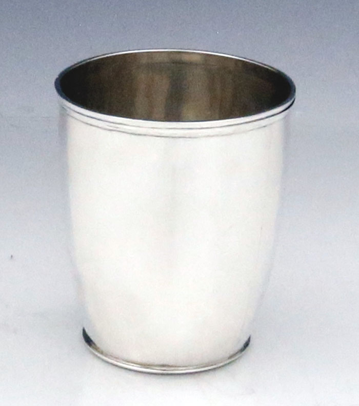 antique American coin silver julep cup