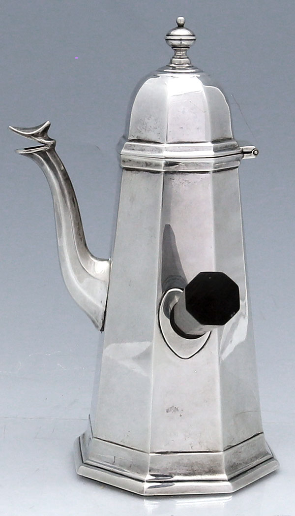 Mappin and Webb sterling silver coffee pot