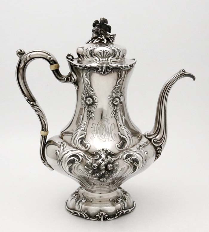 Reed & Barton antique sterling silver coffee pot