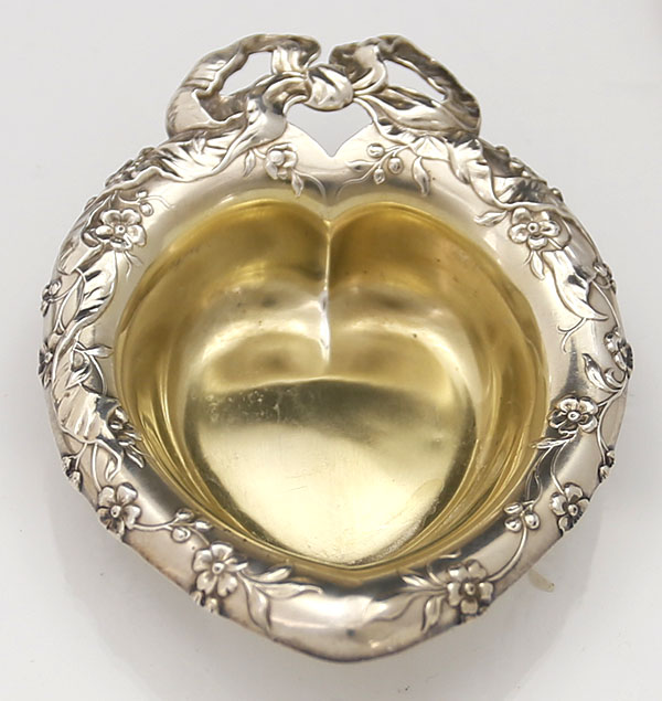 Reed and Barton sterling heart shaped dish